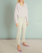 Highwaist Milo Color Pants - Milky Green - Women's