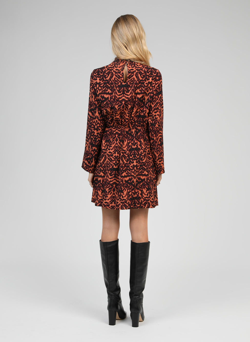 Robe Courte Minano Graphie Bordeaux