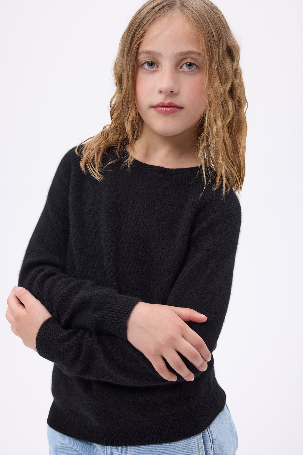 Maglione Girocollo Bambino Mini - Nero - Bambino