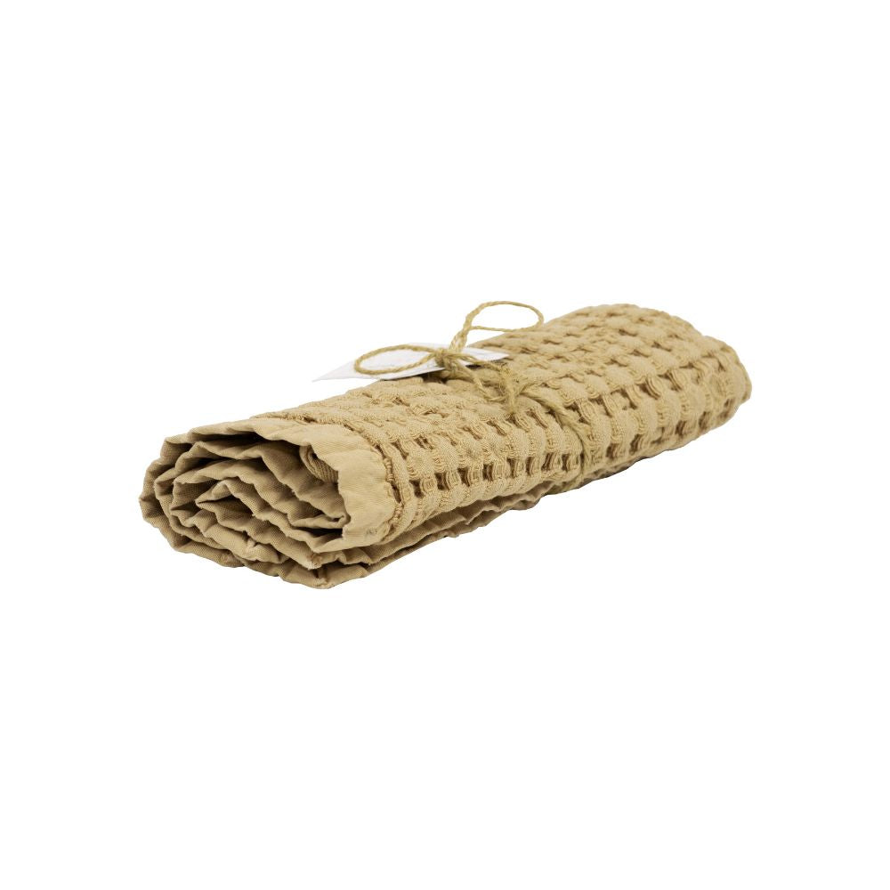Serviette Invité En Coton Biologique - Jaune