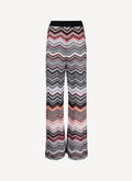Trousers - Black-Rose-White Sequins