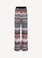 Trousers - Black-Rose-White Sequins