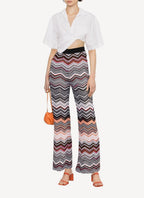 Trousers - Black-Rose-White Sequins