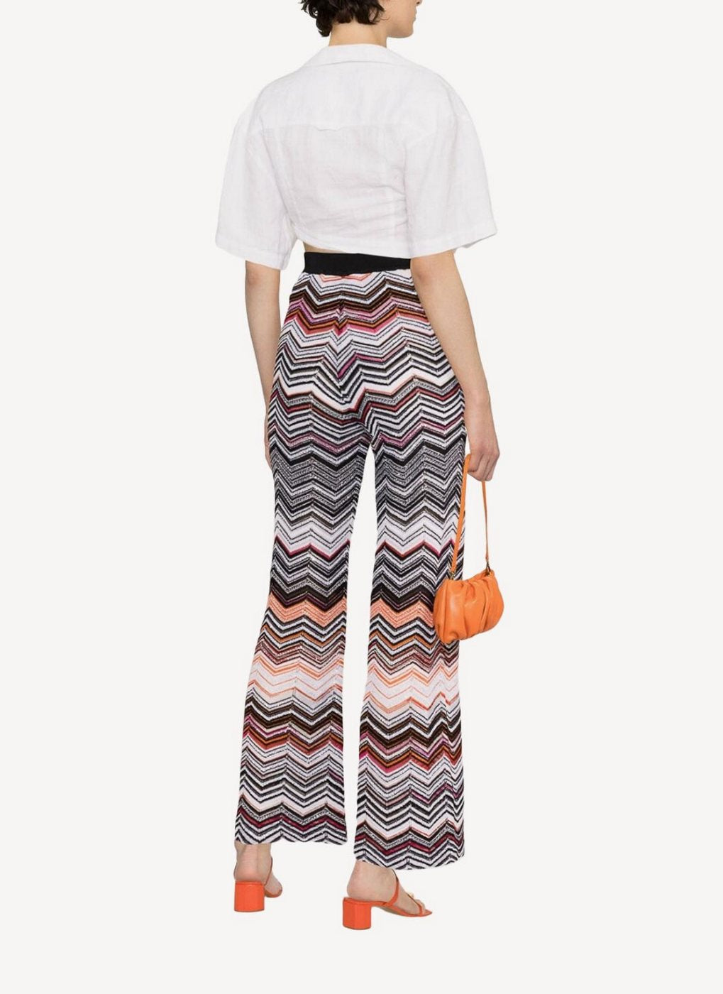 Trousers - Black-Rose-White Sequins