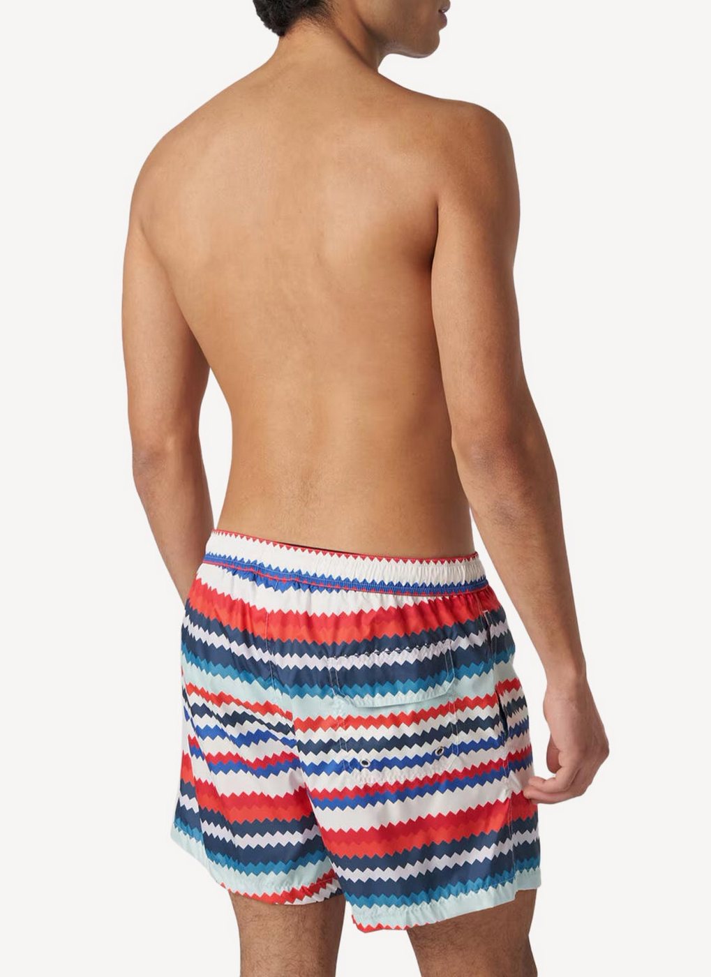 Maillot De Bain Regular Swimsuit - Orange, Sky, Blue And Red