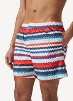 Maillot De Bain Regular Swimsuit - Orange, Sky, Blue And Red