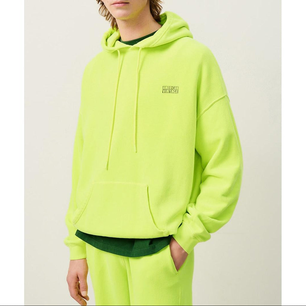 Sweat Capuche - Citron Fluo - Homme