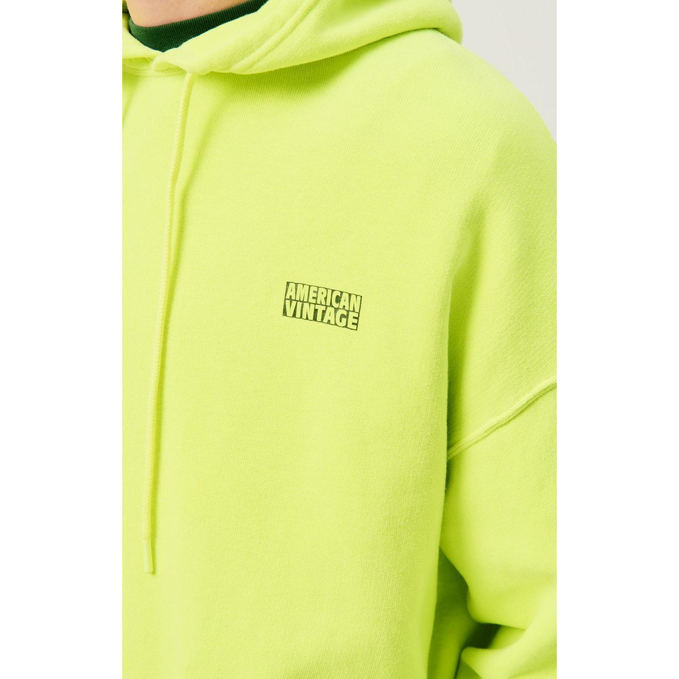 Sweat Capuche - Citron Fluo - Homme