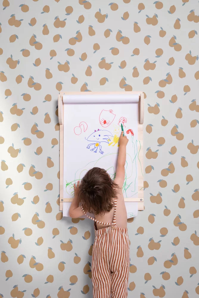 Papel pintado - Leopold - Crema de avellana