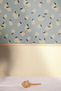 Papel pintado - Leopold - Azul