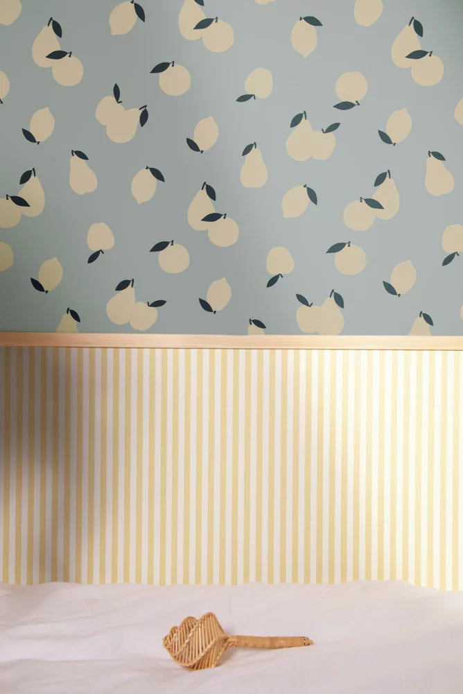 Papel pintado - Leopold - Azul