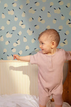 Papel pintado - Leopold - Azul