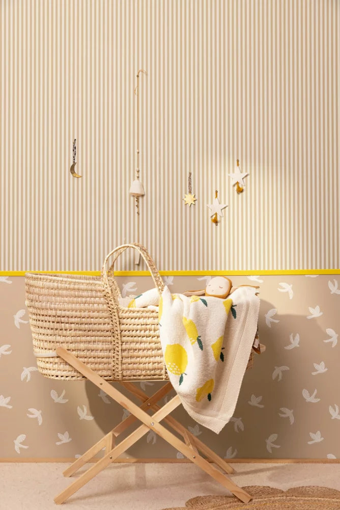 Papier peint - Gustave - Crème noisette