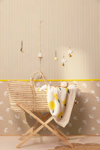 Papier peint - Gustave - Crème noisette