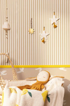 Papier peint - Gustave - Crème noisette