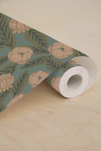 Papier peint - Simone - Vert evasion