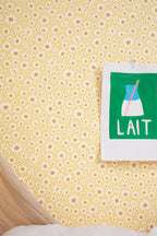 Papier peint - Lucette - Sorbet citron