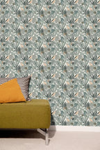 Papel pintado - Gaston - Verde estanque