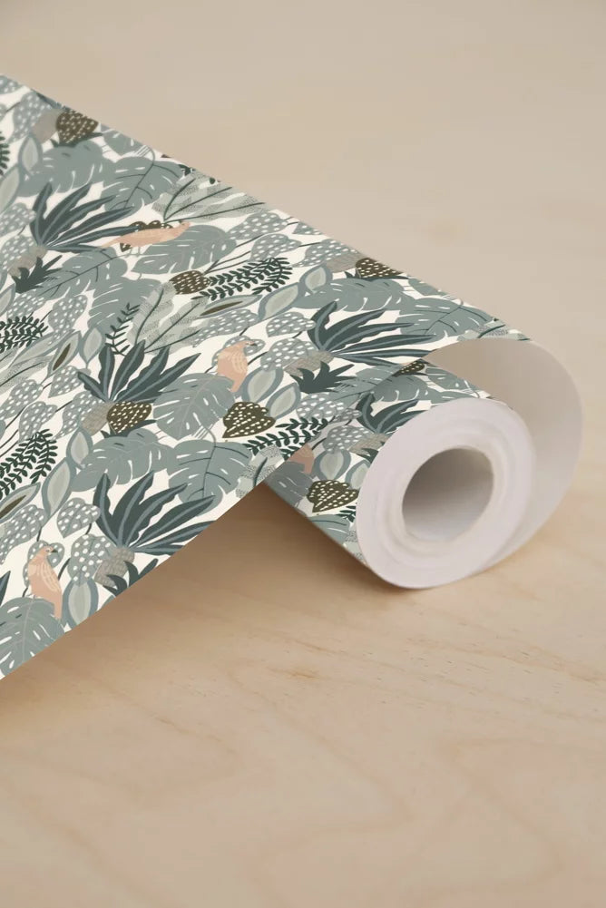 Papel pintado - Gaston - Verde estanque