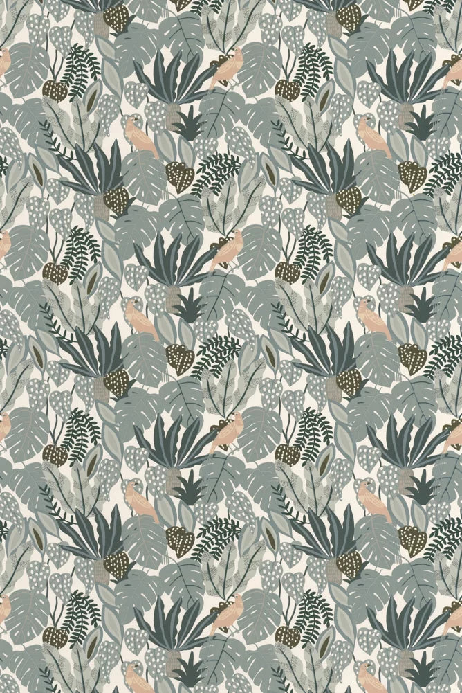 Papel pintado - Gaston - Verde estanque