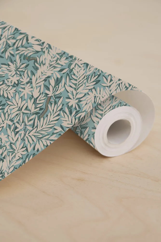 Papier peint - Lucien - Bleu Sauvage