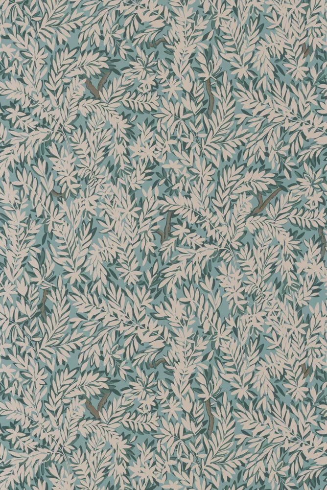 Papier peint - Lucien - Bleu Sauvage