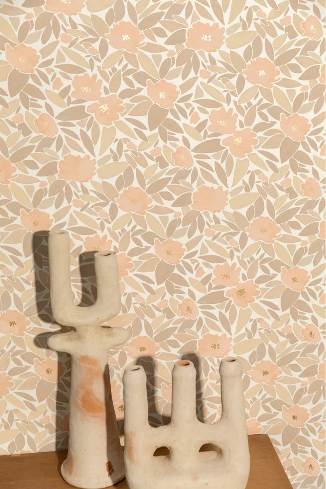 Papier peint - Paulette - Peau dorée
