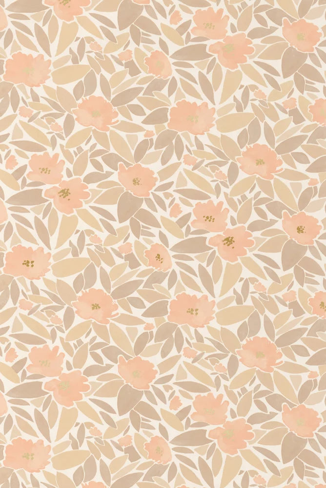 Papier peint - Paulette - Peau dorée