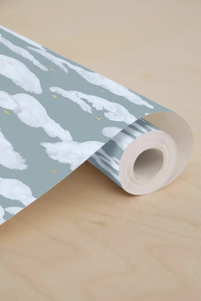 Wallpaper - Colette - Bleu Anglais