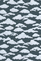 Wallpaper - Colette - Storm Blue