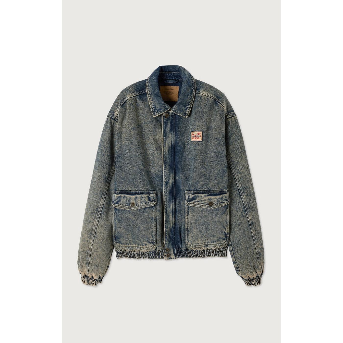 Shirt-Collar Bomber Jacket - Dirty Vintage - Men