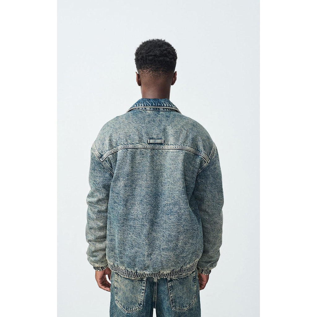 Shirt-Collar Bomber Jacket - Dirty Vintage - Men