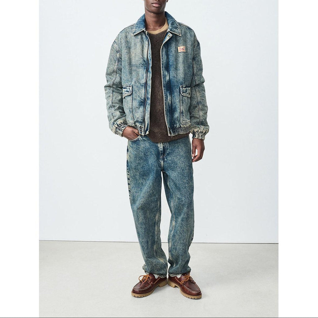 Shirt-Collar Bomber Jacket - Dirty Vintage - Men