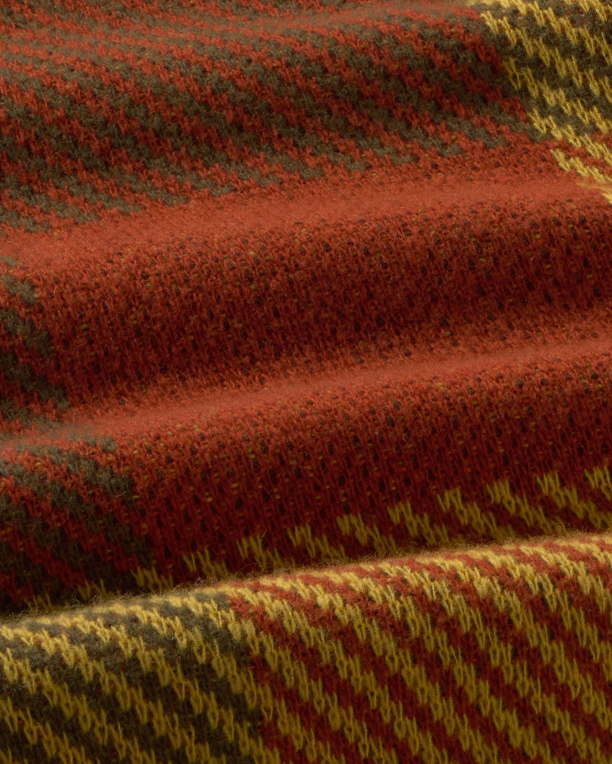 Khem Checked Wool Jumper - Brown