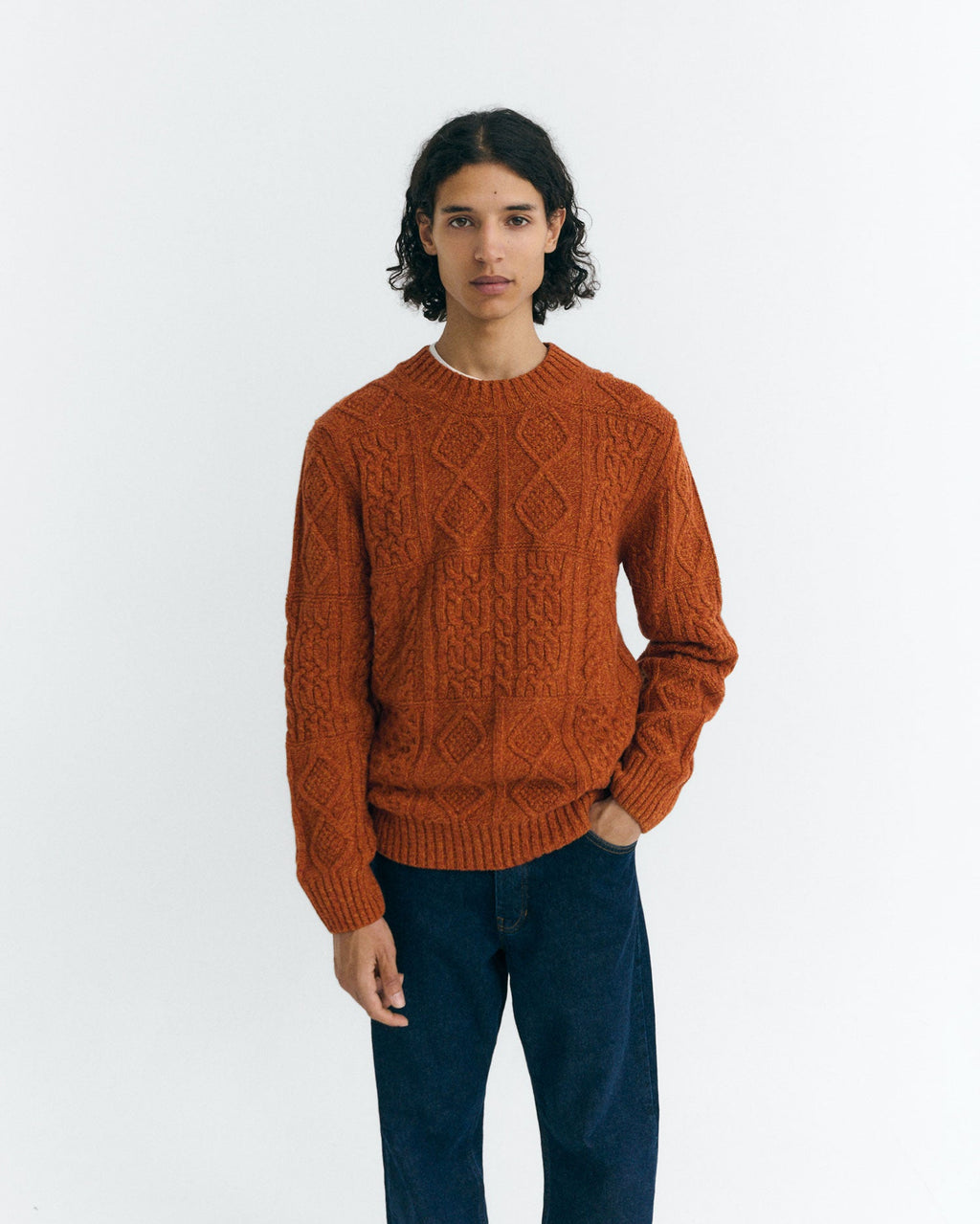 Rasta Wool Jumper - Orange