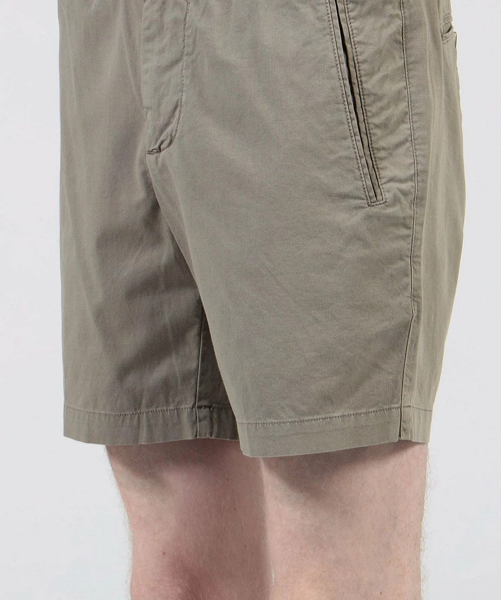Fitted Cotton And Linen Shorts - Silty Pigment - Men