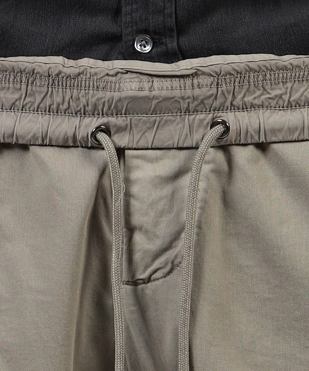 Fitted Cotton And Linen Shorts - Silty Pigment - Men