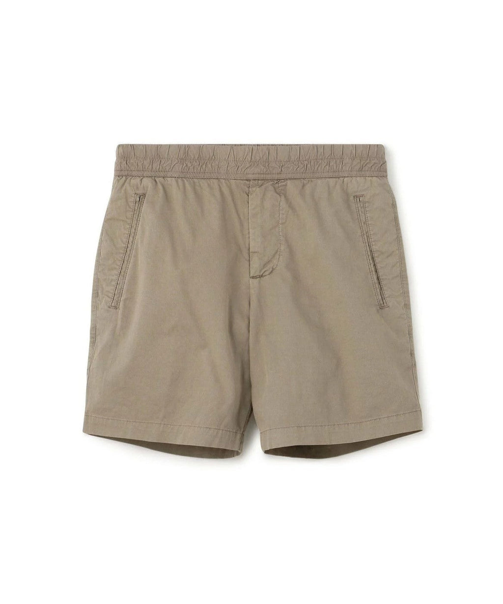 Fitted Cotton And Linen Shorts - Silty Pigment - Men