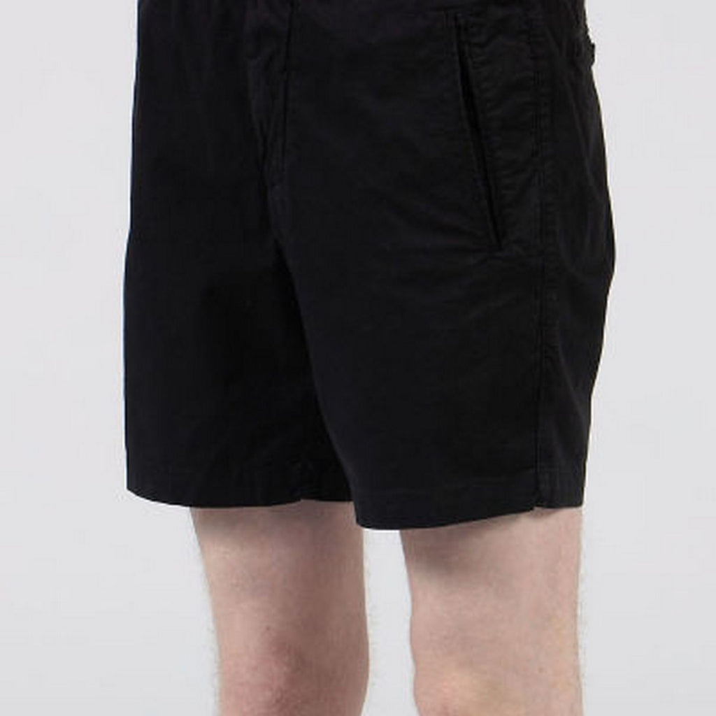 Custom Made Cotton And Linen Shorts - Black - Men