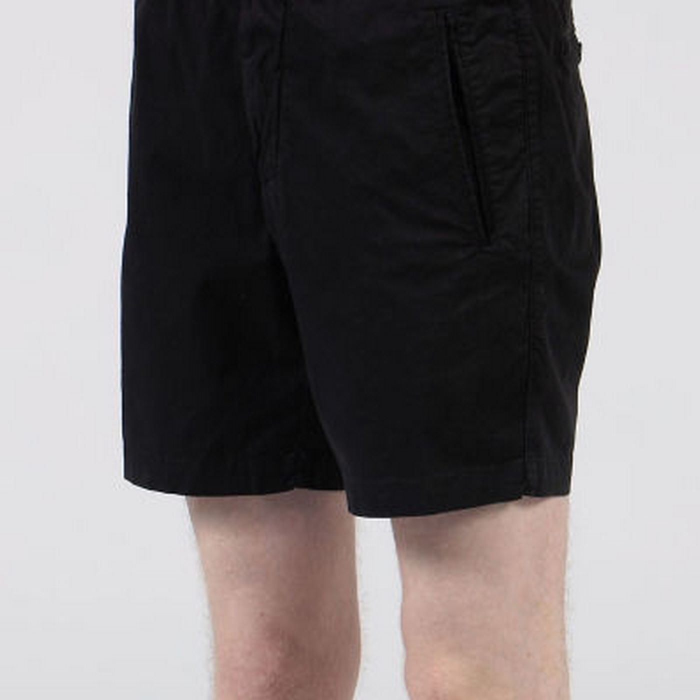 Custom Made Cotton And Linen Shorts - Black - Men