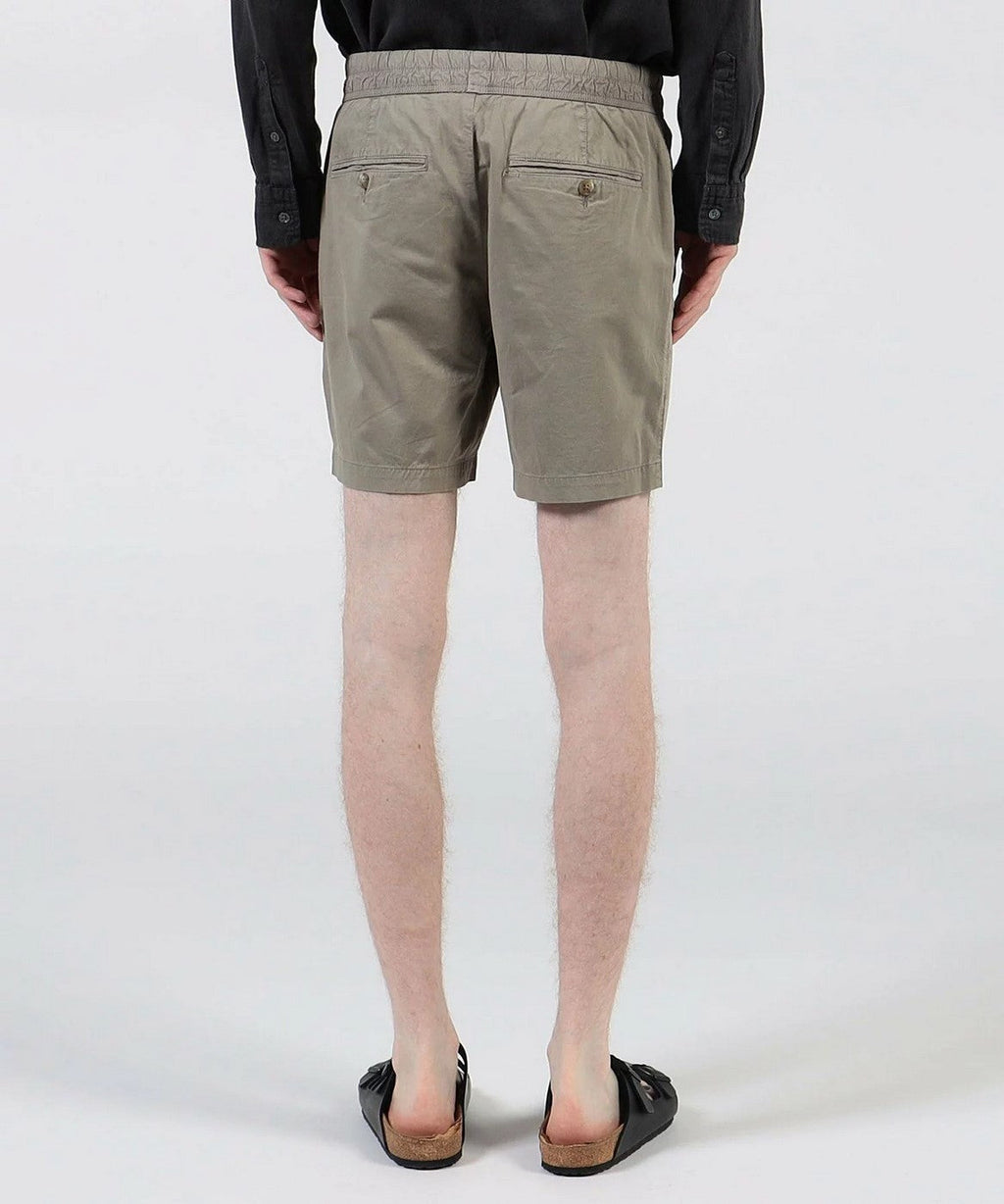 Fitted Cotton And Linen Shorts - Silty Pigment - Men