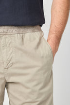 Fitted Cotton And Linen Shorts - Silty Pigment - Men