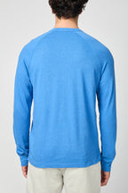 Chemise Raglan En Jersey Flammé Doux - Bleu Électrique - Homme