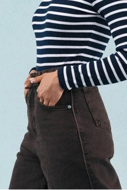 BODY HUGO RAYURES NAVY
