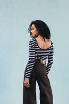 BODY HUGO RAYURES NAVY