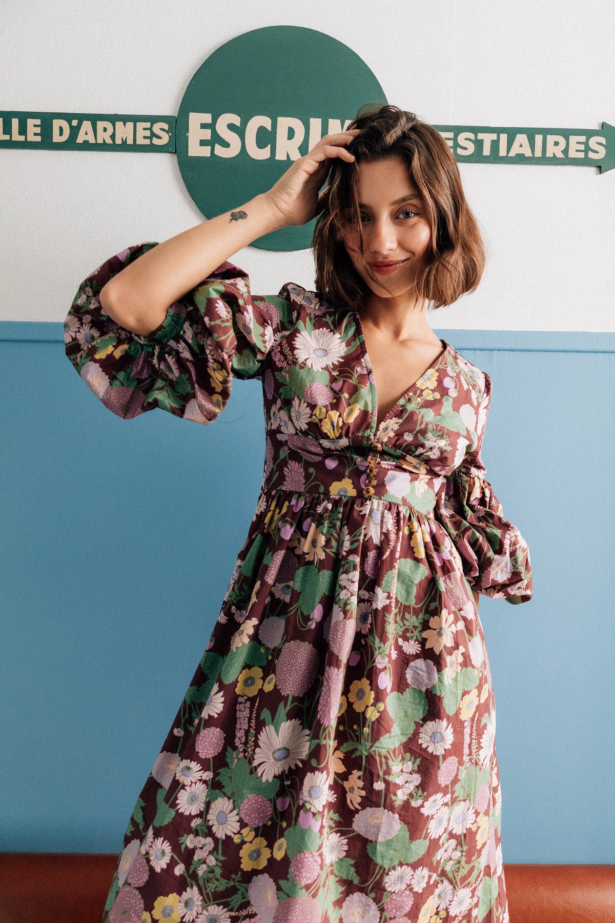 ROBE LEANDRA AUTUMN FLOWER MARKET