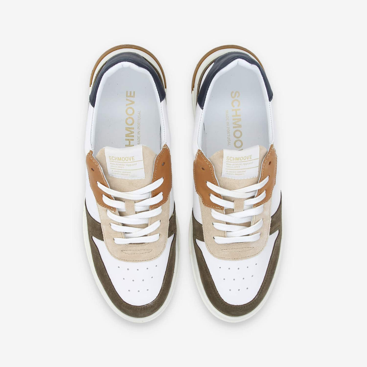 Order Sneaker M - Nappa/Sde/Count - White/Army/Navy