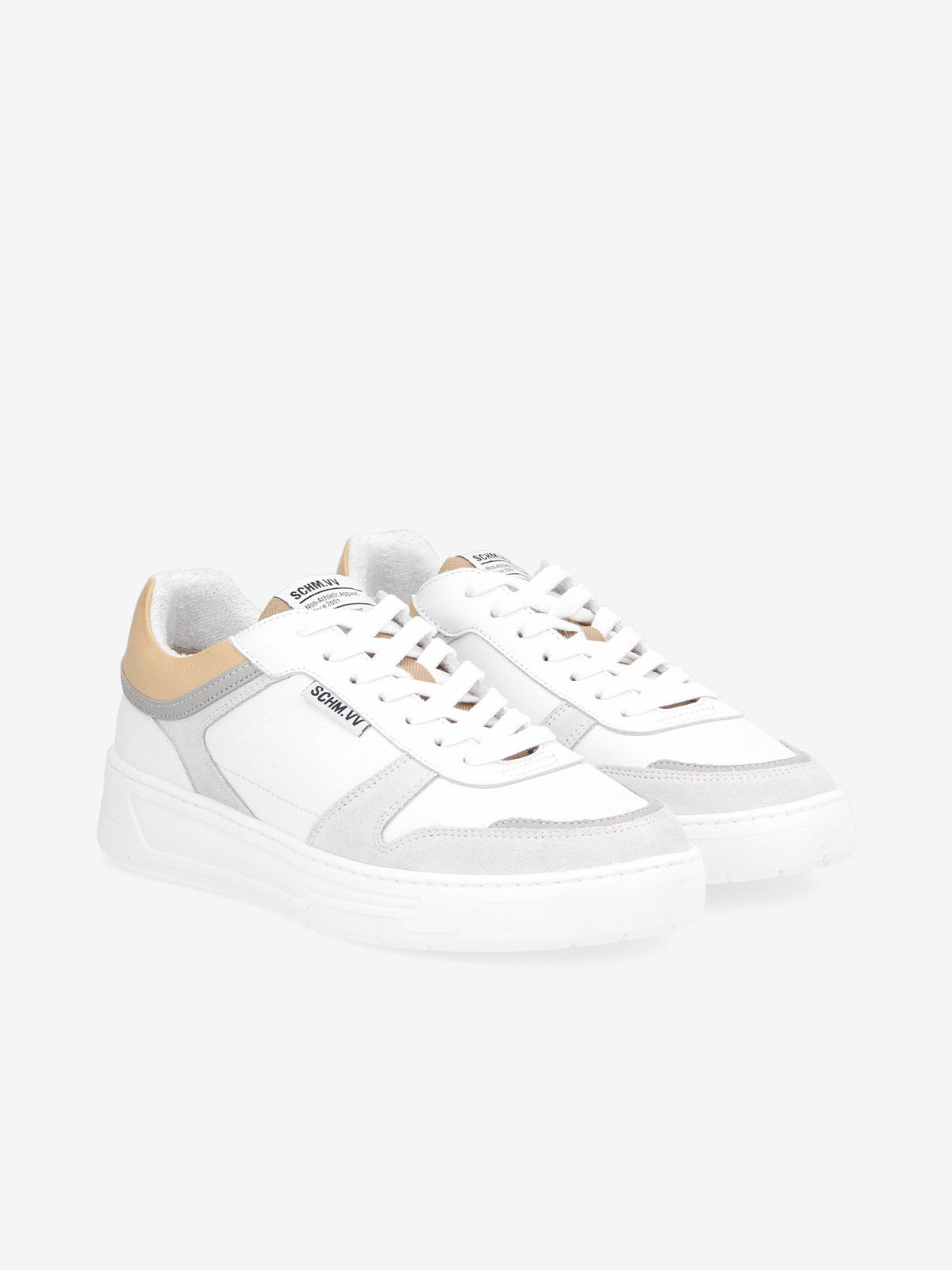 Smatch Sneaker M - Nappa/Suede/Nap - White/Gelo/Naturel