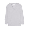 Jersey V Oversize - Gris Tiza - Mujer