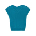 Jersey V Oversize - Azul Trópico - Mujer